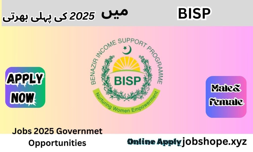 BISP Jobs 2025 – Apply Now for Government Opportunities!