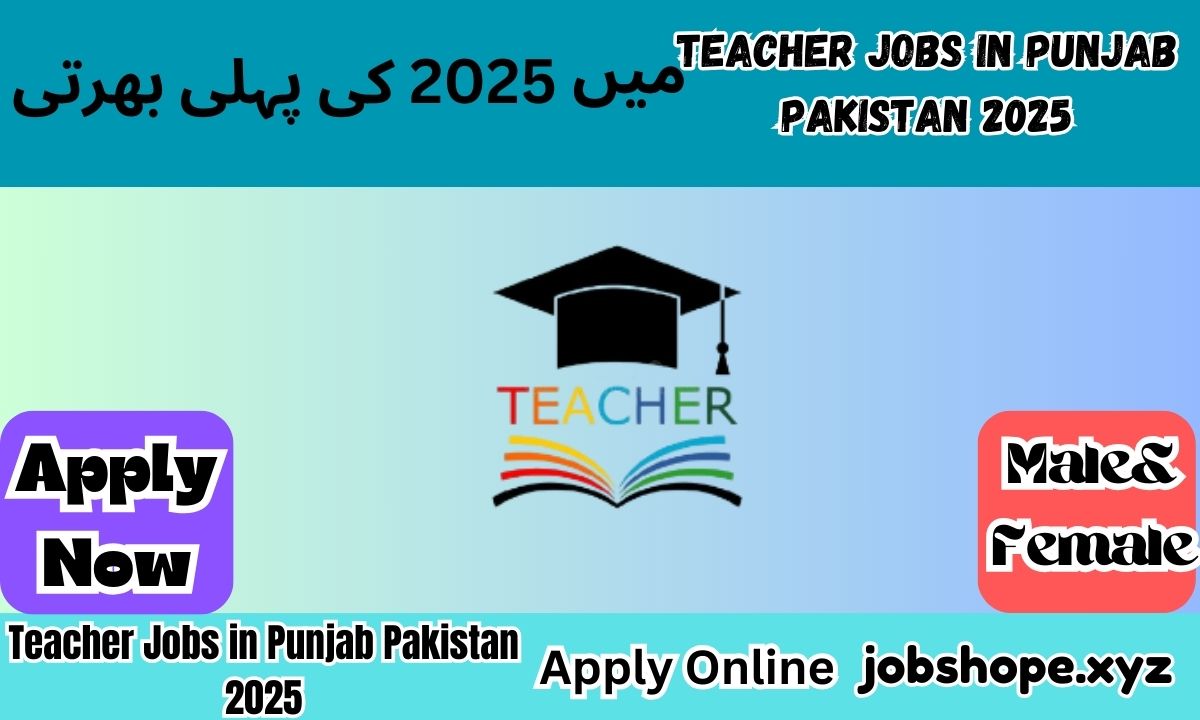 Teacher Jobs in Punjab Pakistan 2025