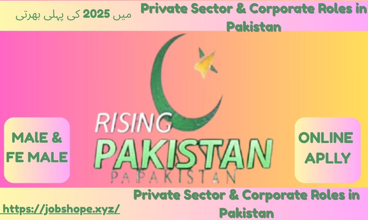 Top Private Sector & Corporate Roles in Pakistan for 2025: Your Ultimate Career Guide