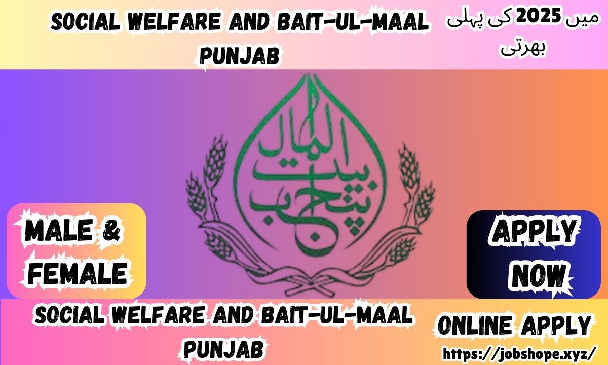 Social Welfare and Bait-ul-Maal Punjab Jobs 2025: Apply Now for Government Vacancies