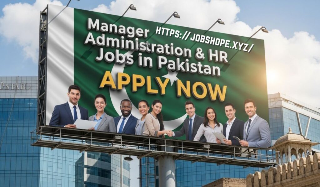 Manager Administration & HR Jobs in Pakistan 2025 | Apply Online for Admin & HR Career Opportunities